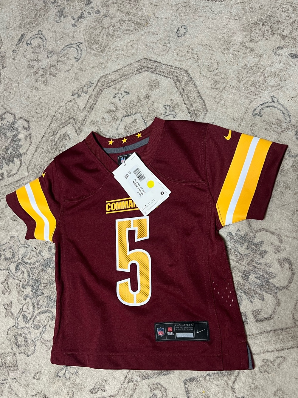 Nike Washington Commanders Jayden Daniels #5 game jersey Size 3T NFL